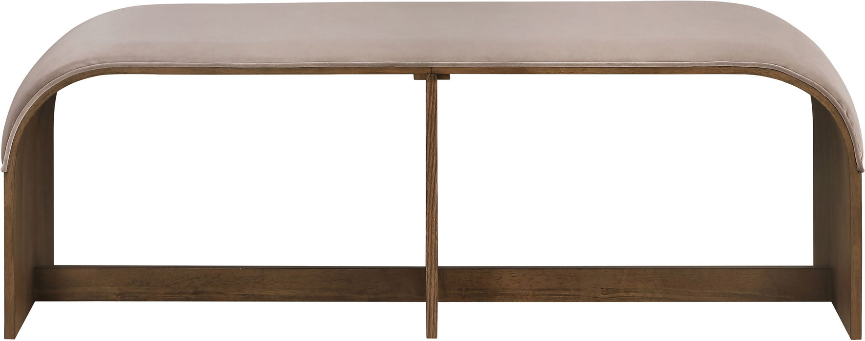Sable - 52" Velvet Performance Fabric Upholstered Bench
