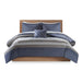 Marsden - Twin Complete Bed Set Including Sheets - Blue / Gray - Simple Home Plus