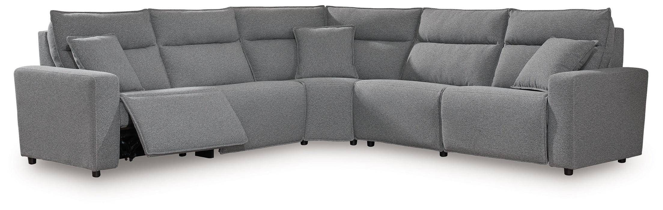 ModMax II - Salt And Pepper - Reclining Sectional - Simple Home Plus