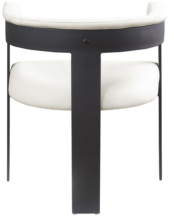 Romeo - Faux Leather Dining Chair With Black Base (Set of 2) - Simple Home Plus