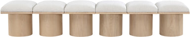Pavilion - 6 Piece Modular Bench With Natural Base - Simple Home Plus