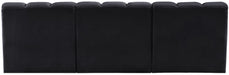 Arc - Velvet 3 Piece Modular Straight Sofa - Simple Home Plus