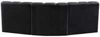 Arc - Velvet 3 Piece Modular Corner Sofa - Simple Home Plus