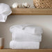 Diagonal Ribbed - 4 Piece Hand Towels Set - White - Simple Home Plus