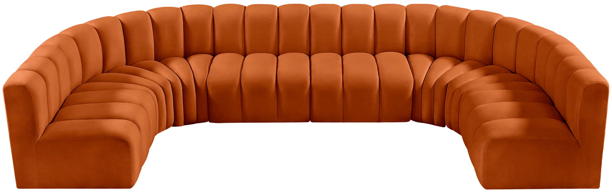 Arc - Velvet Modular U-Shaped Sectional - Simple Home Plus