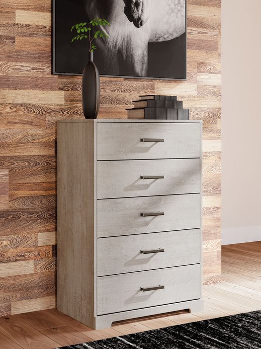 Shawburn - Gray - Five Drawer Chest - Simple Home Plus