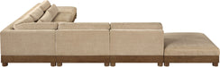Turin - Chenille Fabric Upholstered Modular Sectional - Beige - Simple Home Plus