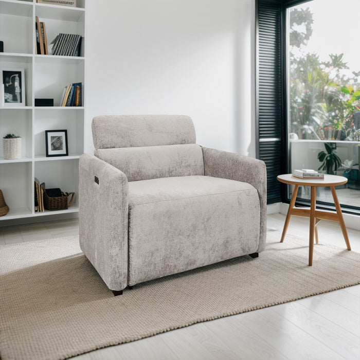 Ava - Power Modern Recliner - Light Gray - Simple Home Plus