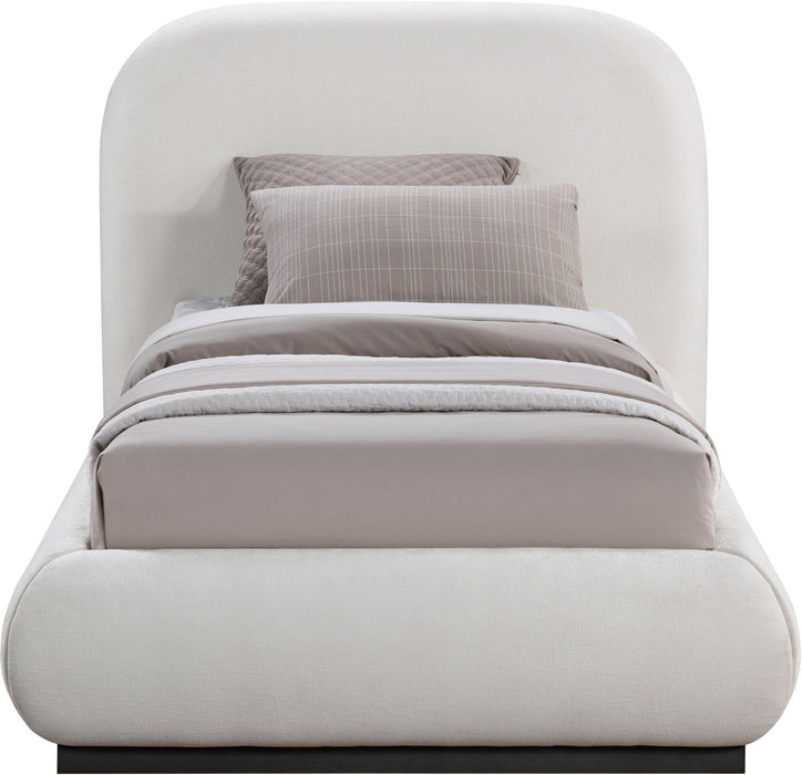 Vaughn - Chenille Bed With Black Base - Simple Home Plus