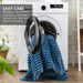 Avril - Twin/Twin Long Fluffy Ribbed Plush Comforter Set - Blue - Simple Home Plus