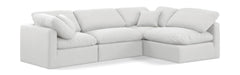 Indulge - Linen 4 Piece Modular Sectional - White - Simple Home Plus