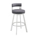 Flynn - Swivel Bar Stool - Brushed Steel - Simple Home Plus