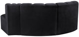 Arc - Velvet 3 Piece Modular L-Shaped Sofa - Simple Home Plus