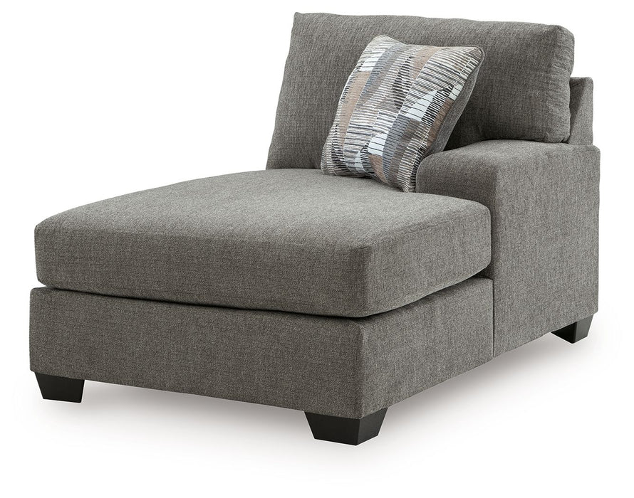 Clarington - RAF Corner Chaise - Greystone - Simple Home Plus