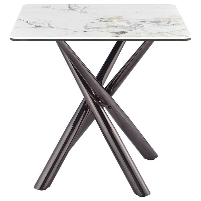 Carvell - Square Sintered Stone Table - Simple Home Plus