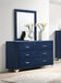 Melody - 6-Drawer Upholstered Dresser With Mirror - Simple Home Plus