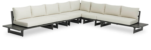 Maldives - 6 Piece Water Resistant Outdoor Patio Modular Sectional With Gray Base - Simple Home Plus
