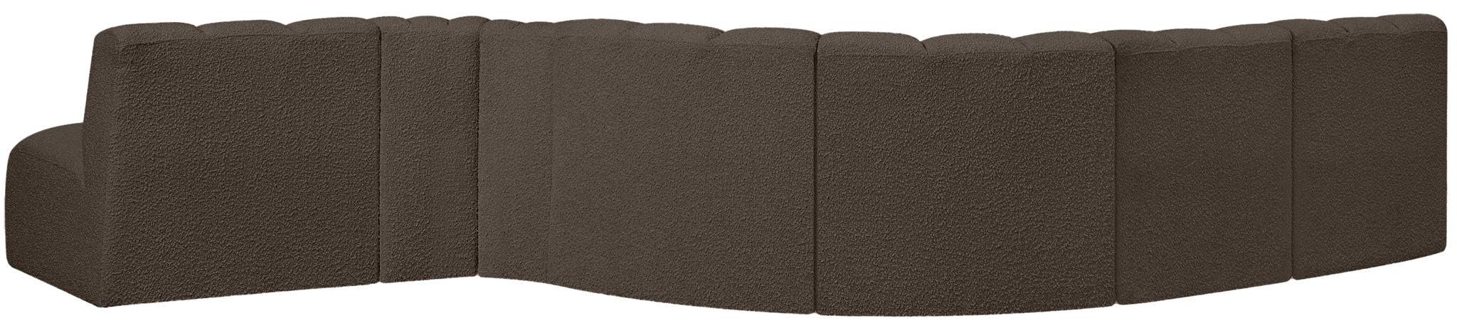 Arc - Boucle Fabric 7 Piece Modular Sofa - Simple Home Plus