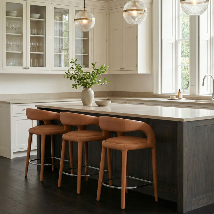 Sylvester - Stool - Cognac - Simple Home Plus