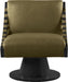 Millwin - Swivel Accent Chair With Black Base - Simple Home Plus