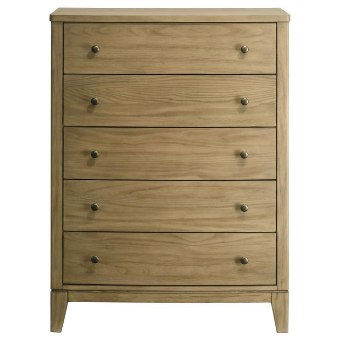 Granada - 5-Drawer Bedroom Chest Of Drawers - Natural Pine - Simple Home Plus