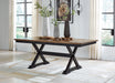Wildenauer - Brown / Black - Rectangular Dining Extension Table - Simple Home Plus