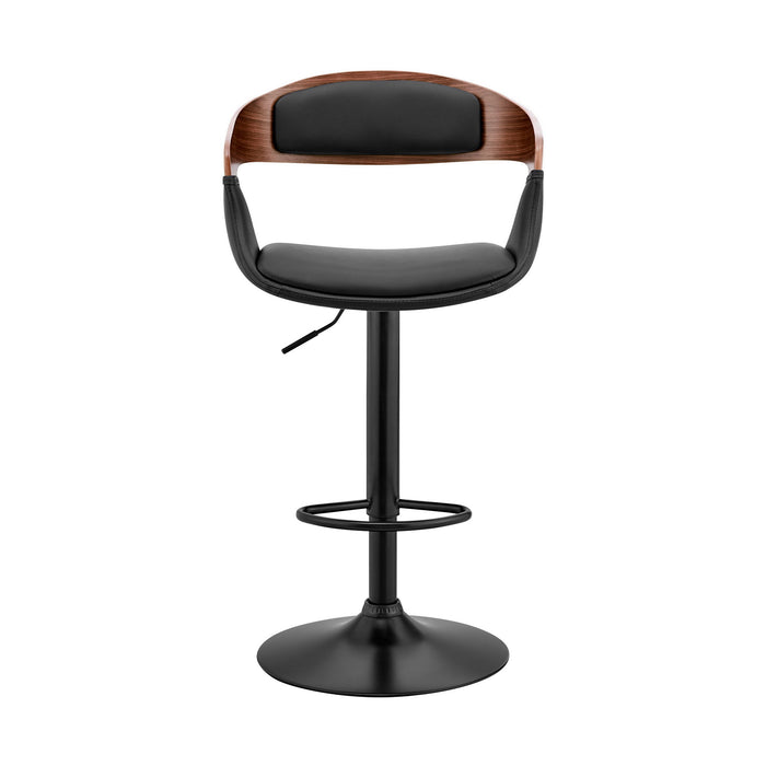 Benson - Adjustable Bar Stool - Walnut Wood - Simple Home Plus