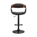 Benson - Adjustable Bar Stool - Walnut Wood - Simple Home Plus