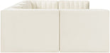 Rummi - Armless Velvet Performance Fabric Upholstered 6 Piece Modular Sectional - Simple Home Plus