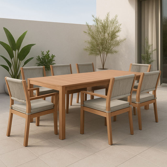 Maui - Water Resistant Outdoor Patio Dining Arm Chair (Set of 2) - Simple Home Plus