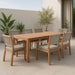 Maui - Water Resistant Outdoor Patio Dining Arm Chair (Set of 2) - Simple Home Plus