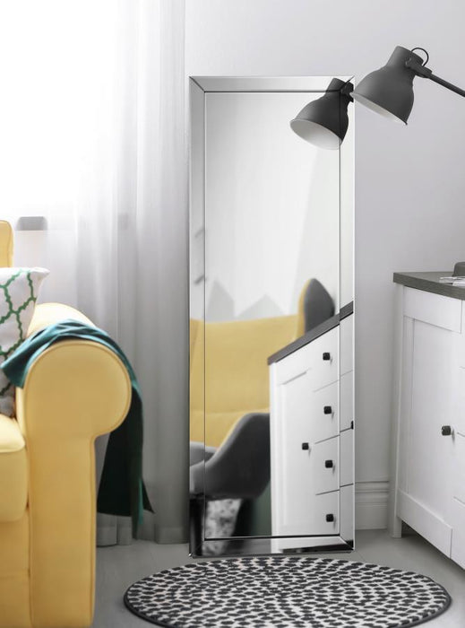 Soline - Framed Standing Floor Mirror - Silver - Simple Home Plus