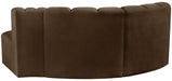 Arc - Velvet 3 Piece Modular L-Shaped Sofa - Simple Home Plus
