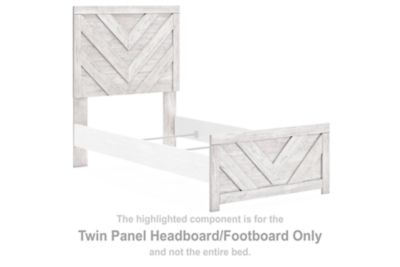 Cayboni - Twin Panel Headboard/Footboard - Whitewash - Simple Home Plus