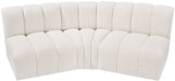 Arc - Boucle Fabric 3 Piece Modular Corner Sofa - Simple Home Plus