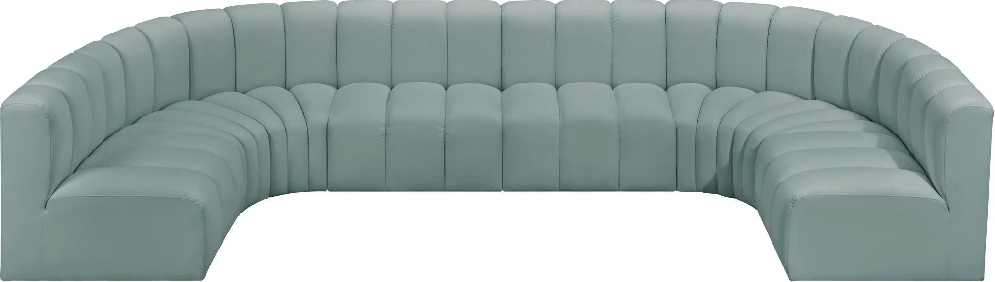 Arc - Faux Leather Modular U-Shaped Sectional - Simple Home Plus