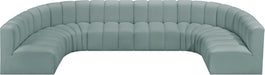 Arc - Faux Leather Modular U-Shaped Sectional - Simple Home Plus