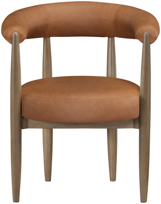 Sable - Vegan Leather Upholstered Dining Chair (Set of 2) - Brown Base - Simple Home Plus