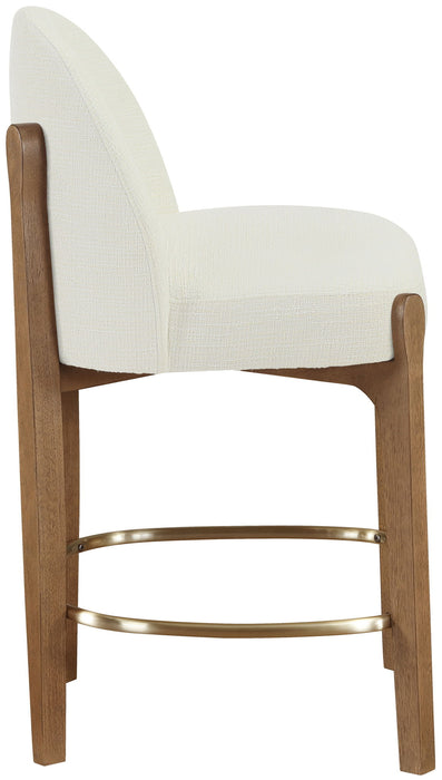 Torino - Counter Stool With Brushed Brown Base - Simple Home Plus