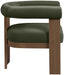 Arienzo - Performance Fabric Upholstered Accent Chair - Walnut Base - Simple Home Plus