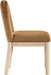 Conrad - Velvet Dining Chair With Natural Legs - Saddle - Simple Home Plus