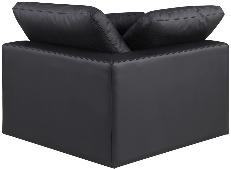 Comfy - Faux Leather Corner Chair - Simple Home Plus