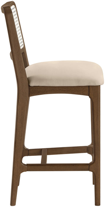 Atrium - Counter Stool With Brushed Brown Base (Set of 2) - Simple Home Plus