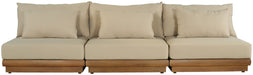 Mirella - 3 Piece Water Resistant Fabric Upholstered Outdoor Patio Modular Sofa - Simple Home Plus