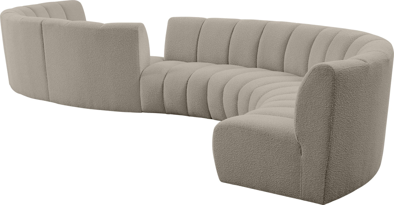Infinity - 8 Piece Boucle Modular Sectional - Simple Home Plus