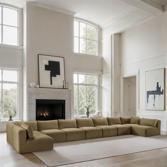 Shaggy - 9 Piece Modular Sectional - Simple Home Plus