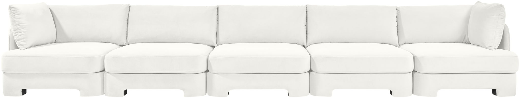 Hammond - Velvet Performance Fabric Upholstered 5 Piece Sofa