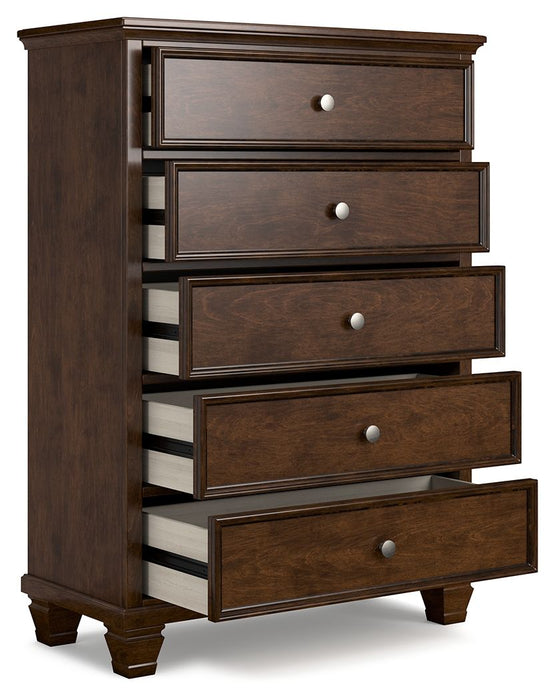 Danabrin - Brown - Five Drawer Chest - Simple Home Plus