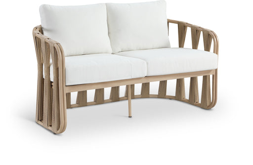 San Pietro - Resilient Waterproof Fabric 60.5" Upholstered Outdoor Patio Loveseat - Simple Home Plus