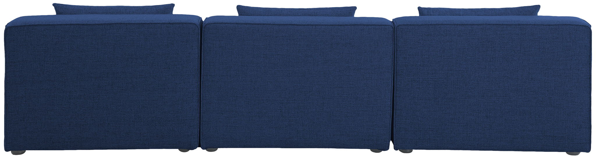 Cube - Linen Modular 3 Seat Armless Sofa - Simple Home Plus